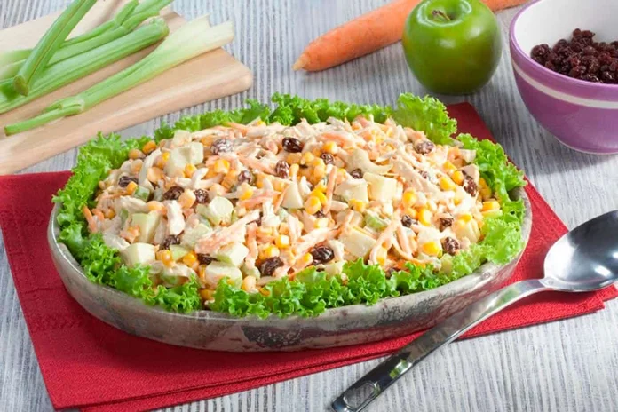 salpicão de frango com creme de leite
