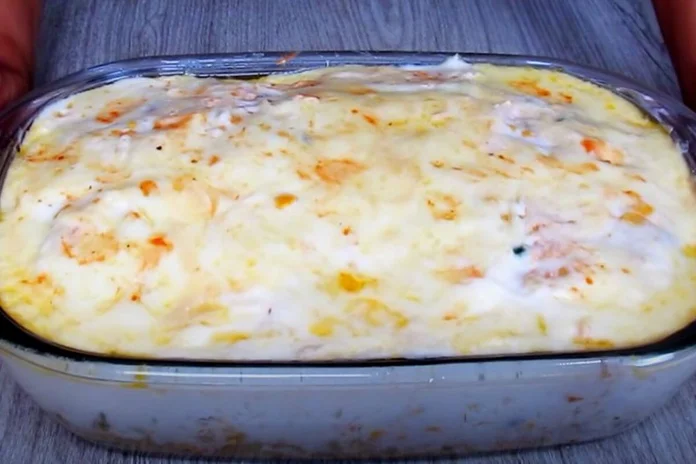 macarrão cremoso de frango