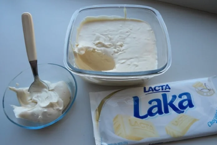 mousse de chocolate branco