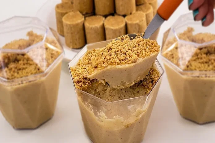 mousse de pacoca cremoso