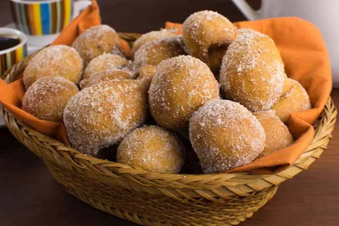 bolinho de chuva assado tradicional