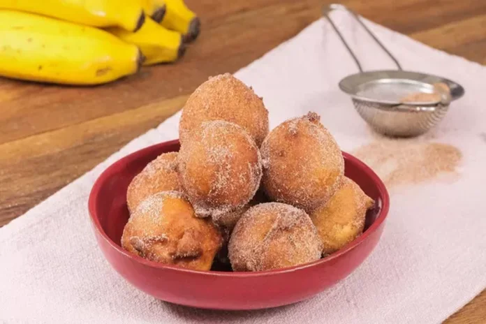 bolinho de chuva vegano com banana