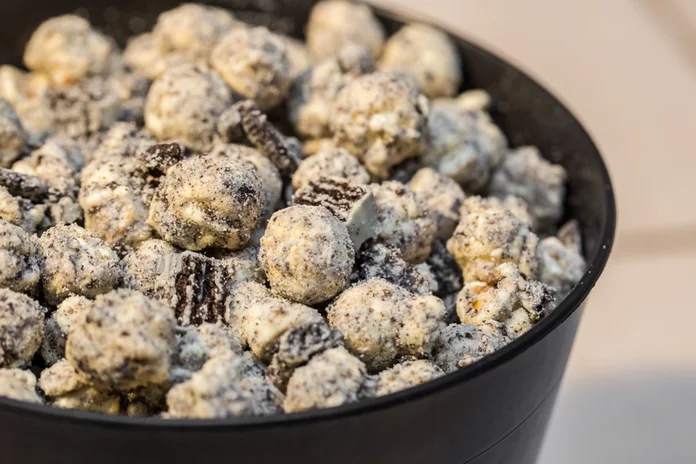 pipoca gourmet de oreo