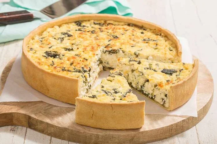 torta de espinafre de liquidificador