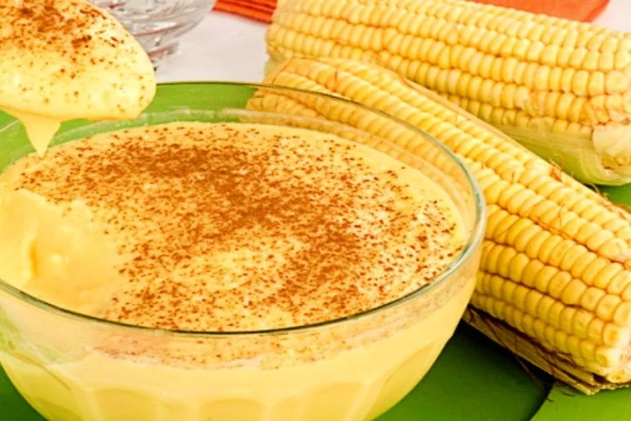 curau de milho verde cremoso delicioso