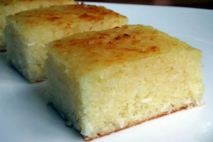 bolo de coco rápido de liquidificador