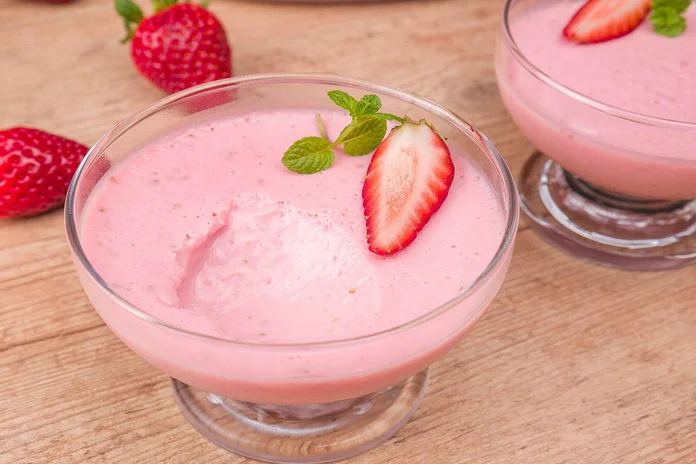 mousse de morango