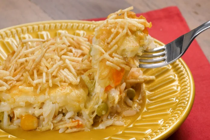 arroz de forno prático delicioso