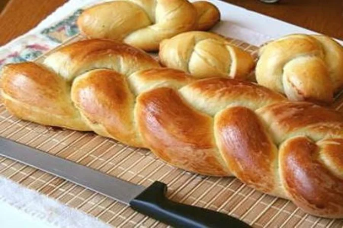 pão de trança doce