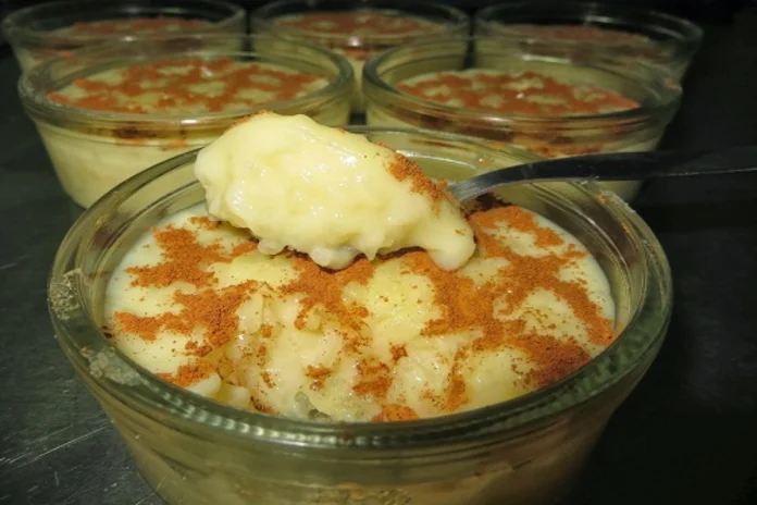 arroz doce cremoso com leite condensado