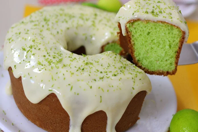 bolo de limão com gelatina e iogurte