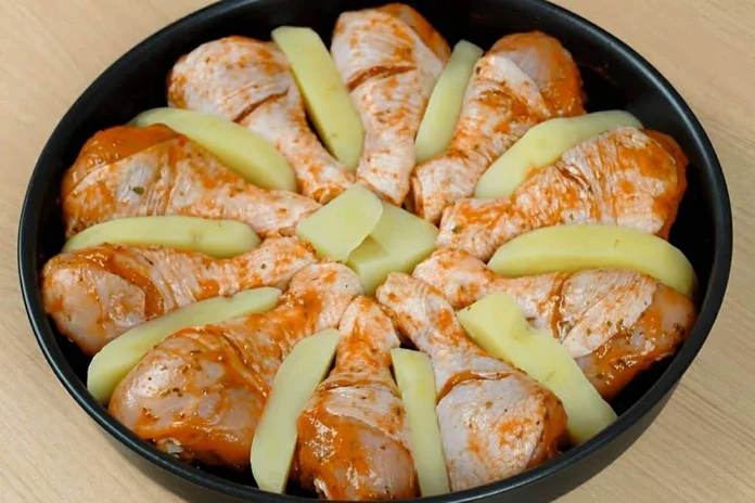 receita de frango assado com batatas