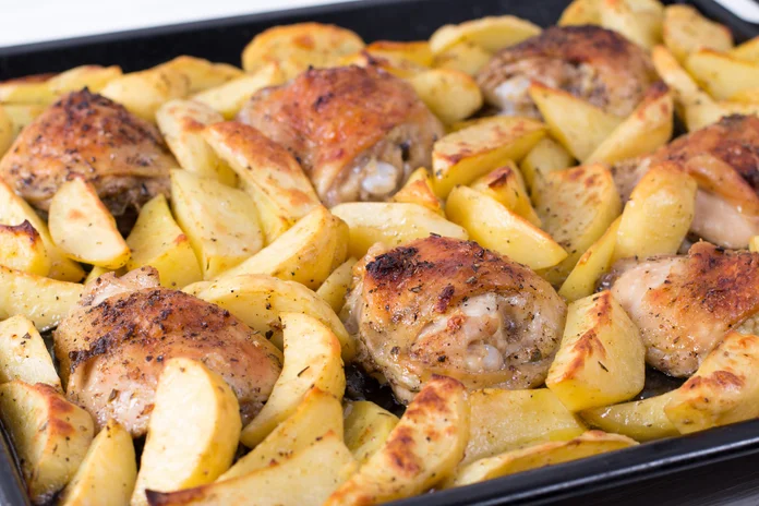 receita de frango com batata no forno