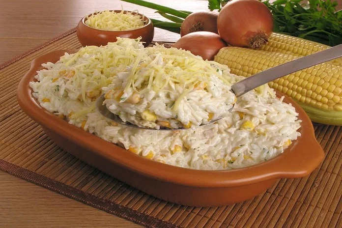 receita de arroz cremoso com frango