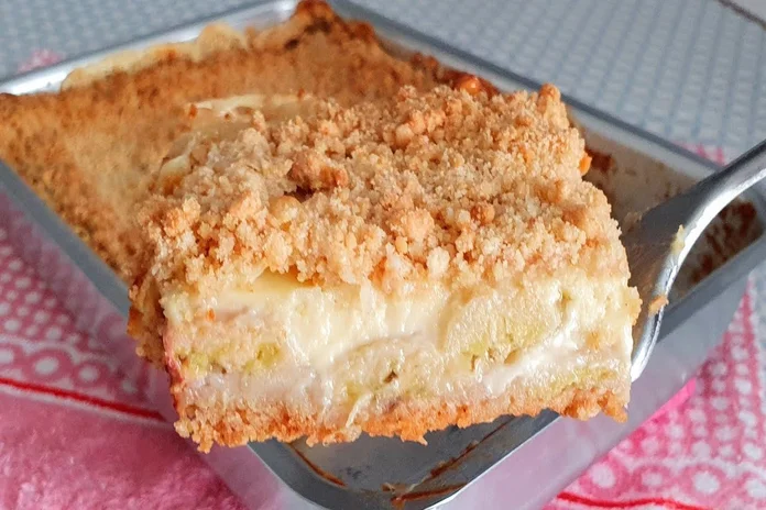 receita de torta de banana cremosa simples e prática