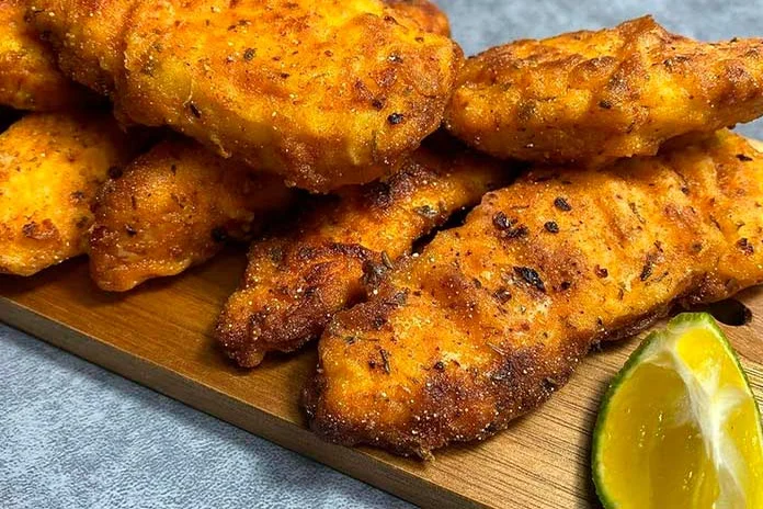 receita de frango na maionese empanado fácil