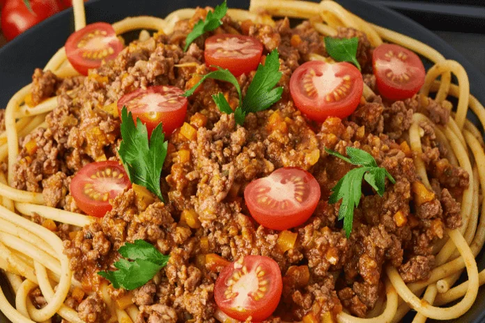 receita de macarrão com carne moída