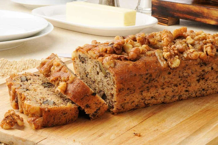 receita de pão de banana com nozes