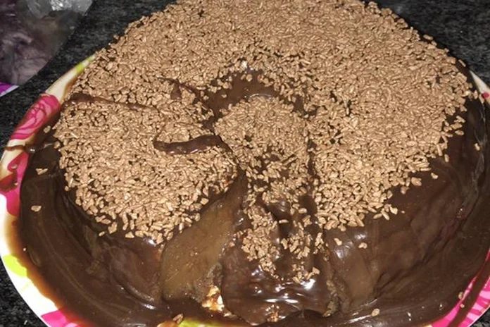 receita de bolo pega marido de chocolate de liquidificador