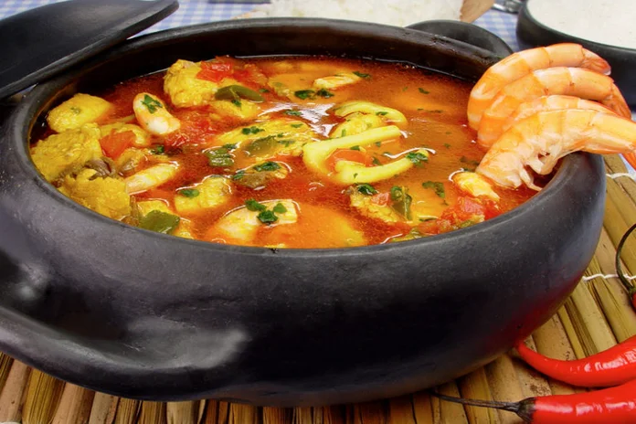 receita de caldeirada de frutos do mar