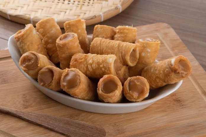 receita de canolli recheado de doce de leite