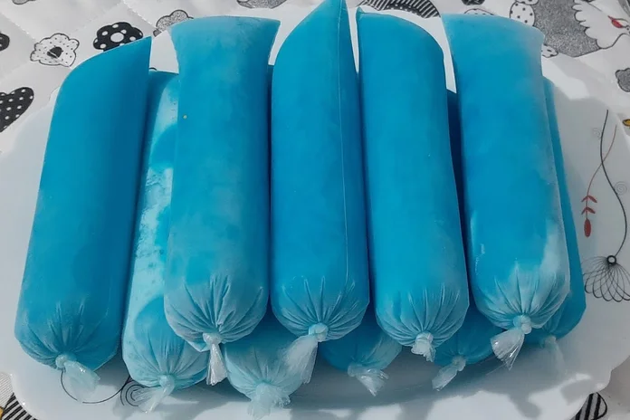 receita de geladinho céu azul-blue ice cremoso