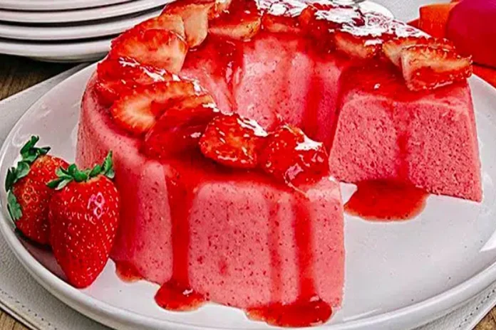 receita de gelado supremo de morango