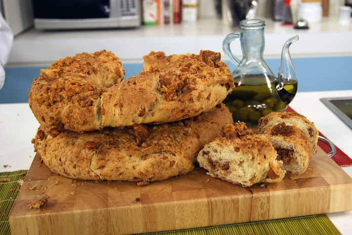 receita de pão de torresmo