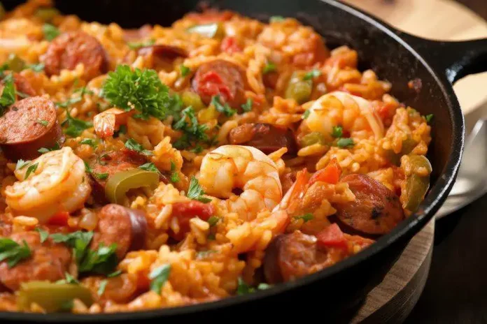 receita de jambalaia de frutos do mar