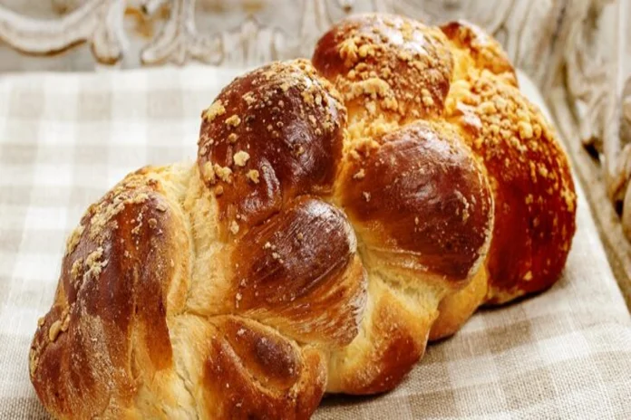 receita de pão de trança simples