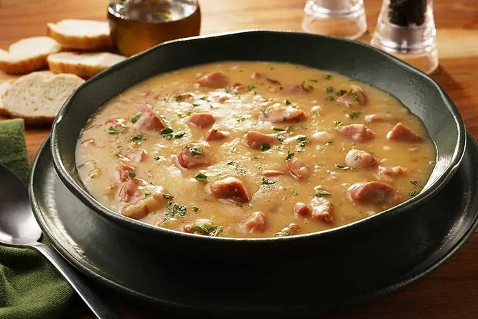 receita de caldo de aipim com calabresa e bacon