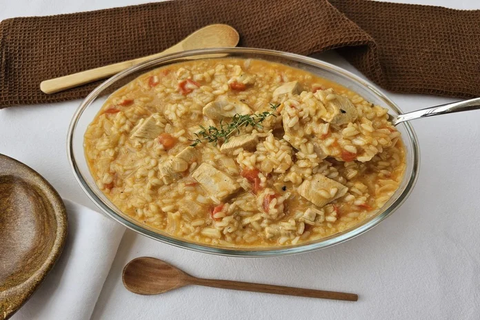 receita de risoto de frango cremoso para aquele momento com a família