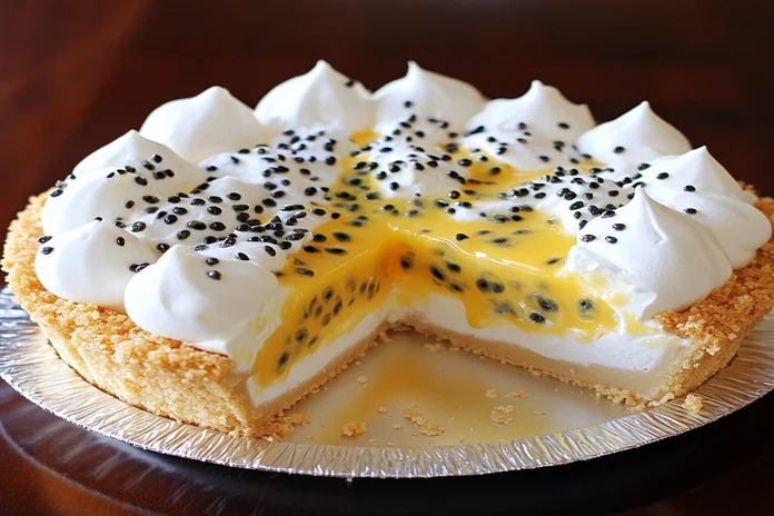 receita de torta de creme de maracujá refrescante