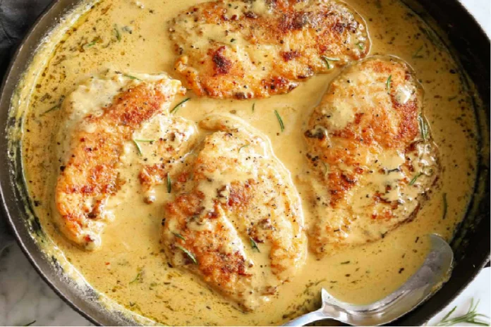 receita de filé de frango ao molho de queijo fácil
