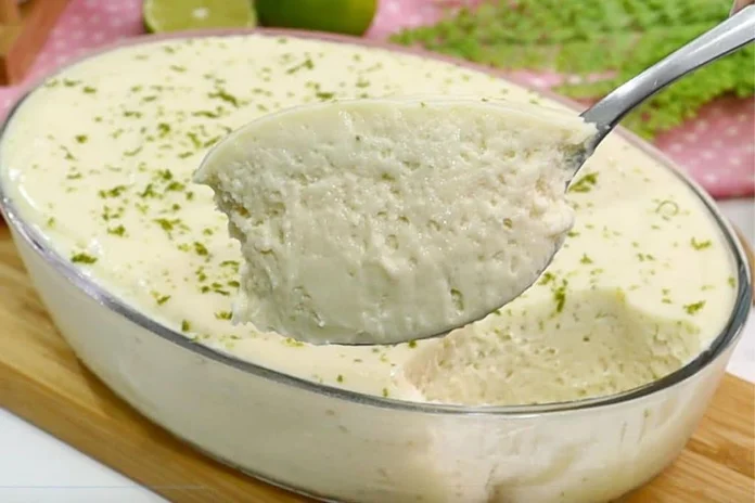 receita de mousse de limão cremoso rápido de liquidificador