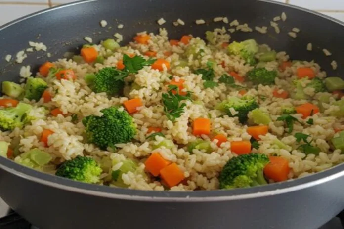 arroz integral com legumes que todo mundo aqui em casa pediu a receita