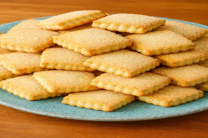 biscoitinho amanteigado açucarado que derrete na boca