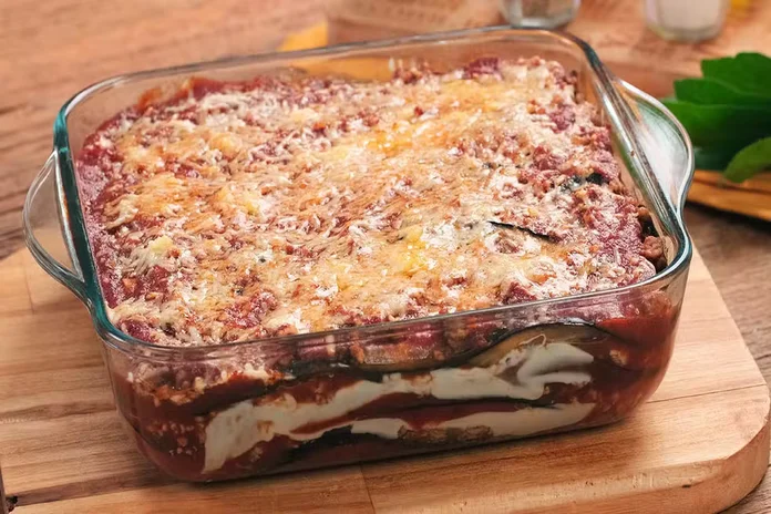 lasanha de berinjela com carne moída ao forno