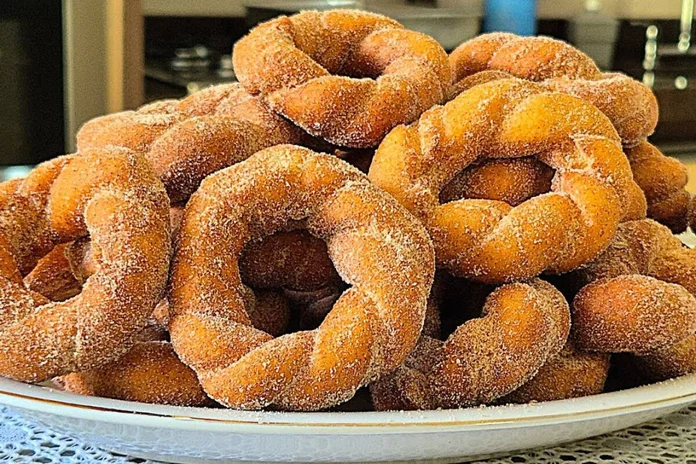 rosquinha frita açucarada da vovó